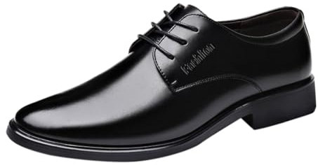 Scarpe Formali da Uomo Lavoro Business Eleganti Scarpe Basse Vintage Oxford Formale Cerimonia Scarpe Stringate Casual Comode Brogue Scarpe da Sera Sposa Classiche Francesine in Pelle Scarpe Derby