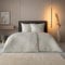 ESTELLA Mako Jersey Bettwäsche 135x200 Theo beige Quadrate Streifen 6320-200