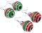 CONGARTENO Frohe Weihnachten Ohrringe 2 Paar Weihnachts-design Ohrringe Modische Ohrentropfen Christbaumschmuck Schmuck