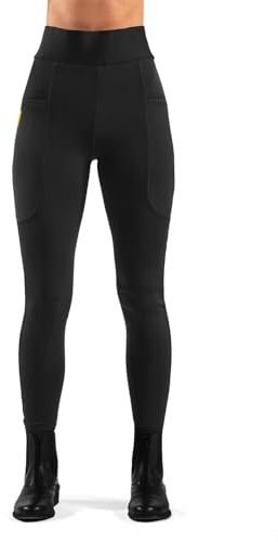 John Whitaker Womens Alderley Riding Tights Black 7-8 Years