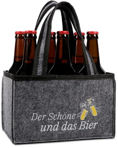 Anicy Männerhandtasche Bier, Geschenke für Männer Geburtstag, Lustige Geschenke für Männer, Biergeschenke für Mann, Der Schöne und das Bier