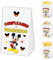 Auguriando 25 Sacchettini Compleanno Bambini Personalizzati Sacchetti Dopo Festa Regalo Personaggi Sacchetto Carta Regali dopofesta Caramelle Alimenti (Topolino)