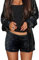 fdsmall Women Sequins Shorts Elastic Low Waist Sparkly Night-Out Shorts Sexy Leopard Hot Pants Glitter Party Club Mini Short (DE/NL/SE/PL, Alphanumerisch, S, Regular, Regular, Black)