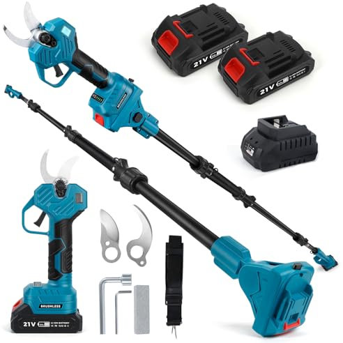 Astschere Kompatibel mit Makita 18 V, Max. Öffnung 57 mm, 40 mm Schnittdurchmesser, LCD Display Elektrische Astschere Wiederaufladbare Astschere für Äste, Blumen (MK#57MM)