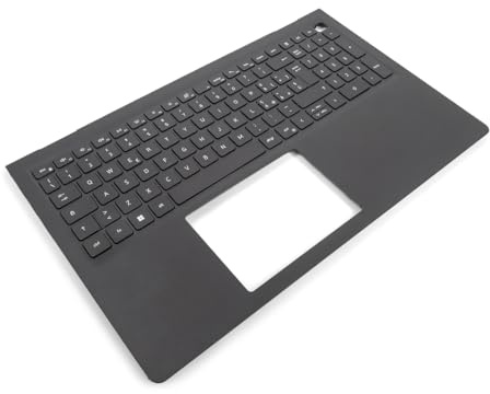 Dell Vostro 15-3510/3250/3530-Series Palmrest & ITALIAN Backlit Keyboard - 088YX6 (464KK) - Black (Renewed)
