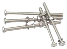 Générique Ensemble complet de vis allongées en acier inoxydable 304 avec rondelle et écrou/ensemble combiné de tiges de vis extra longues à tête cylindrique cruciforme(2set M5x120)