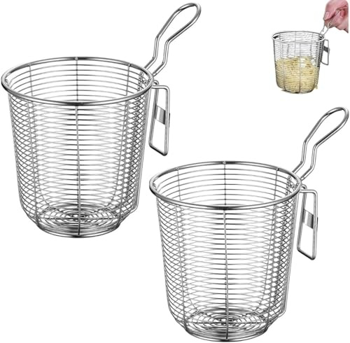 Cestello per Pasta Separati in Acciaio Inox,Scolapasta in Acciaio Inox con Manico,Cuoci Pasta a Scomparti con Divisori,Colino a Maglia Fine per Pentola Calda, per Scolare Pasta e Verdure