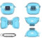 Case Cover for JBL Tune Flex 2 Wireless Earbuds Accessories, Soft TPU Earphone Protective Case (translucent blue)