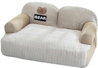 Galatée Letto Rinfrescante Per Cani, Schiuma Ortopedica, Fodera Sfoderabile e Lavabile, Divano Letto Morbido e Rilassante Per Animali Domestici Con Lati Rinforzati Per Dormire(XL, Marrone)