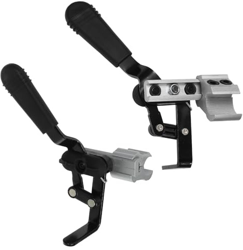 BELLIFFY Aluminiumlegierung Rollstuhlbremse 77 Zoll Langer Griff Mechanische Handbremse Ersatzteil für Elektrorollstühle mit Komfortablem Griffgefühl und Einfacher Montage