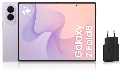 Samsung Galaxy Z Fold8, Smartphone Pliable 5G, 256 Go, Lavande, Version FR | Téléphone Portable Android avec Galaxy AI, Écran Adapté aux Contenus Multimédias, Double Capteur 50 MP, Batterie 4800 mAh