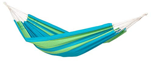 AMAZONAS Brasilianische Hängematte Santana Green bis 150 kg 200x120 cm in Grün