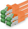 1aTTack.de Câble Réseau Cat7 Cat 7 10 GB/s - 5x 1m - RJ45 Ethernet LAN DSL Routeur Modem - Orange