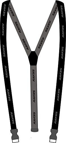 SILVINI Unisex Sordo Extra Skihose Hosenträger mit Schlaufe für Langlauf Hose aus Nylon Schwarz - 2XL / 3XL