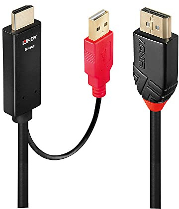 LINDY 5m HDMI to DisplayPort Cable