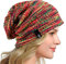 HISSHE Frauen Slouch Beanie Strickmützen Baskenmütze Skullcap Lange Baggy Winter Sommer Hüte B08w (Mutil Rot)