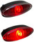 Alchemy Parts Motorrad Mini Stopp Rücklicht LED für Projekt Motorrad & Roller - Rot Linse