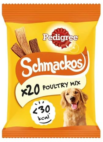 Pedigree Schmackos Dog Treats with Poultry 20 Stick
