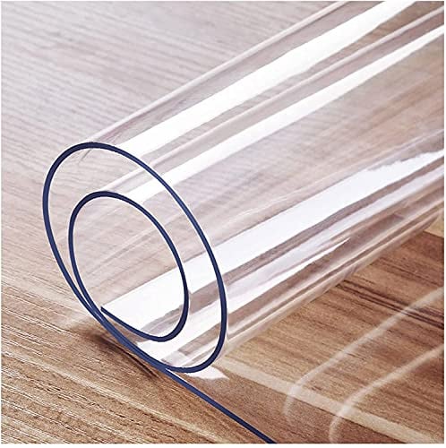 HQQMNY Nappes Transparentes Protecteur De Couverture De Table Transparent, Tapis De Table Anti-Chaud pour Bureau Ordinateur Bureau Canapé Table À Manger 1mm-60x110cm