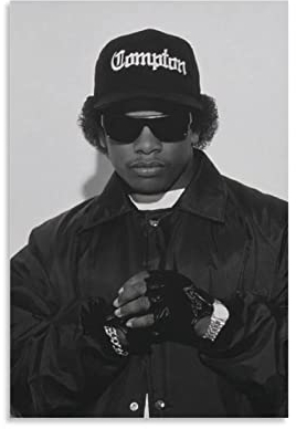 XXJDSK Leinwand Bilder Eazy-E, Kunstposter und Wandkunst, Bilderdruck, modernes Familien-Schlafzimmer, Dekor-Poster 60x90cm Kein Rahmen