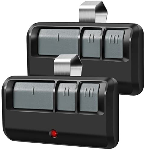 Garage Door Opener Remote,for LiftMaster Chamberlain CraftsmanU,niversal,Openers with Purple Yellow Green Orange Red Learn Button,Visor Clip,2 Pack