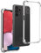 REY Coque Anti-Shock pour Samsung Galaxy A13 4G, TPU Transparent en Silicone Antichoc