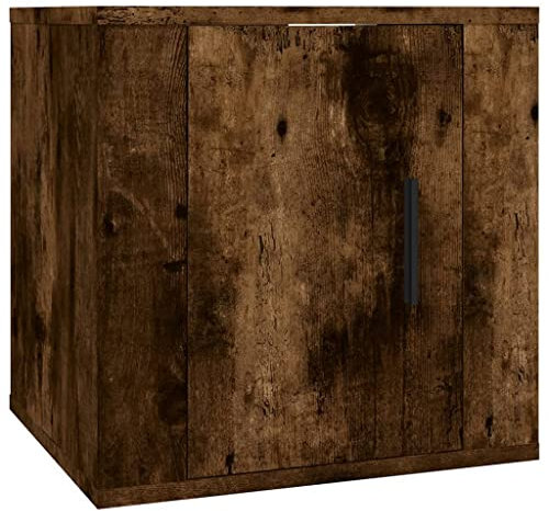 vidaXL TV Wandschrank Hängeschrank TV Schrank Möbel HiFi-Schrank Hängend Wohnzimmer Nachtschrank Nachttisch Schlafzimmer Räuchereiche 40x34,5x40cm
