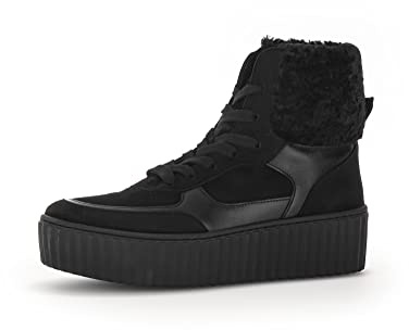 Gabor Damen Schnürstiefeletten, Frauen Schnürboots,Best Fitting,Warmfutter