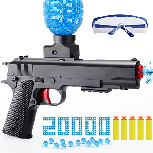 Gel Gun Blaster, automatische Kugelpistole mit 30.000 Munition, M1911 Pistole, elektrisches Spielzeug, Aktivitäten im Freien, Schießteam-Spiel für 12+ Erwachsene Jugendliche