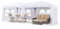 LEMROE Outdoor Gazebo Pavillon 3x6 Faltpavillon, Wasserdicht Stabil mit 6 Seitenteilen, Gartenlauben Partyzelt mit UV-Schutz, Gartenpavillon für Hochzeiten Pavillon für Garten, Festival (weiß)
