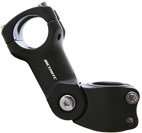 BIKE WORK Fahrradvorbau, 110 mm, 130 mm, 0-50 Grad verstellbar, für Mountainbike, Rennrad, MTB, BMX, Radfahren