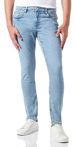 Herren O&S Slim Fit Jeans Basic Hose Stoned Washed Denim Pants Tapered Trousers ONSLOOM