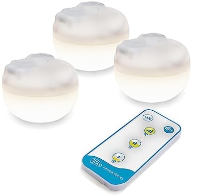 Newgarden Cherry Mini LED-Strahler, tragbar, wiederaufladbar, 3 Stück