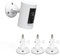 HOLACA 3-Pack Kamera Halterung für Stick Up Cam/Pro/Indoor Cam/Wyze Cam/Eufy Cam/Arlo Kameras, passend für alle Kameras mit Standard 1/4 Gewindebohrungen (Weiß)