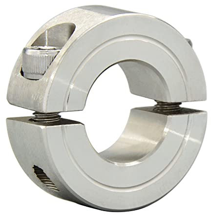 AUZHU- SCS - Metrisch- Edelstahl- Geteilte Stellringe Klemmringe Begrenzungsring Achsklemme Lokalisierungsring Haltering Positionierungsring Schnellspann-Fester Kragen Größe: ID 35 mm - OD 57 mm