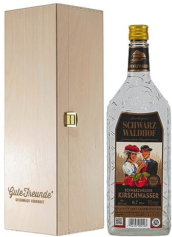 Schwarz Waldhof Schwarzwälder Kirschwasser mit Geschenk-HK