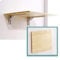 LINONI Wandklapptisch, klapptisch, Wand wandtisch klappbar,Kleiner, platzsparender, klappbarer Klappschreibtisch aus massivem Holz für Esszimmer, Arbeitszimmer, Küche, Balkon,Light Brown,50X40cm