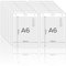 Lot de 50 Portes Badges - Porte Badge Vertical Souple pour Cartes, Étiquettes, Pass - Protège Carte Transparent pour Évenement, Salon, Entreprise, Groupe (A6 105 x 150mm)