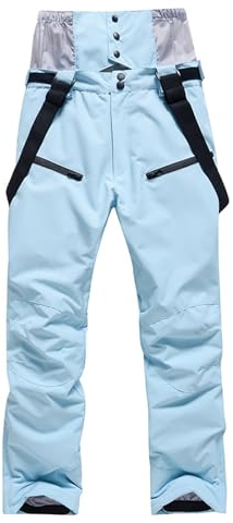 Celucke Herren Skihose Winter Arbeitshose Softshellhose Winter Warm Gefütterte Thermohose Wasserdicht Schneehose Snowboardhose Latzhose Arbeitslatzhose Arbeitshose Latzhose Snowboardhose
