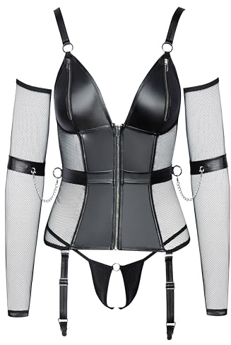 Cottelli Bondage Strapshemd, Schwarz, S
