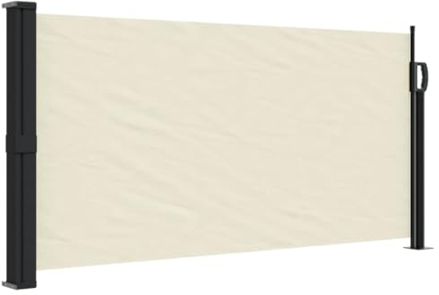 vidaXL Toldo Lateral retráctil Crema 100x500 cm