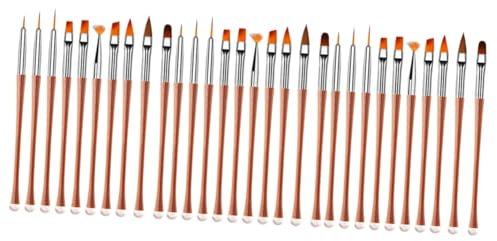 DOITOOL 30 Pcs Nail Art Accessories Manicure Tools Fashion Nail Art Pen Nail Art Supplies Dotting Pen Yn Nail Kit Nail Pens Nail Tools for Nail Art Nails Kits Nail Art Brush Stick Painted