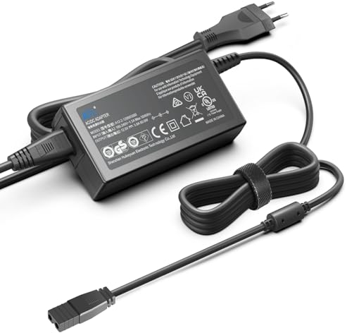 KFD Netzteil 12V 5A Ersatzkabel Ladegerät für Thermoelektrische Kühlbox Dometic TC 14 TC 21FL TC 35, Waeco MF 05, Mobicool MB32 Mini-Kühlschrank 12Volt 2-polig Anschlußkabel AC Adapter Stromkabel