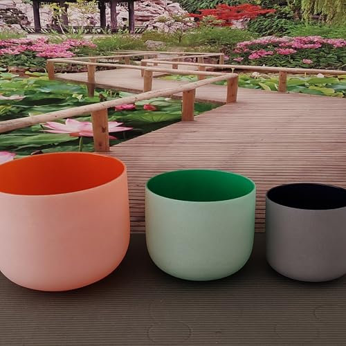 Generic Color 7A+9F+11D Quartz Crystal Singing Bowl+case for Meditation, Yoga and Relaxation