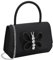 Milisente Retrostil Seide Clutch Damen oben Griff Abendtasche Strass Schmetterling Schultertasche Handtasche (Topgriff Kristalle Schmetterling Schwarz)