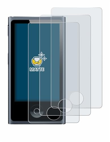 BROTECT Entspiegelungs-Schutzfolie für Apple iPod nano 2012 (7. Gen.) (6 Stück) Matte Displayschutz-Folie, Anti-Reflex, Anti-Fingerprint