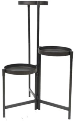 Blumenregal Blumenständer Pflanzenständer 2 Stücke Indoor Outdoor Metall Anlage Stehen Schwarz Ecke Hohe Anlage Stehen Kann Halten Mehrere Pflanzen Pflanzenregal Blumentreppe