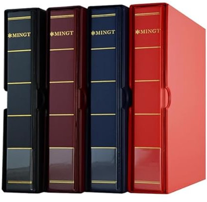 Luminexia Briefmarkenalbum briefmarkenalbum Kinder Einsteckbuch Briefmarken für Sammler Briefmarken 20 Schwarze Seiten,Einband unwattiert in Schwarz Einsteckalbum Briefmarkenalbum wattierter Einband