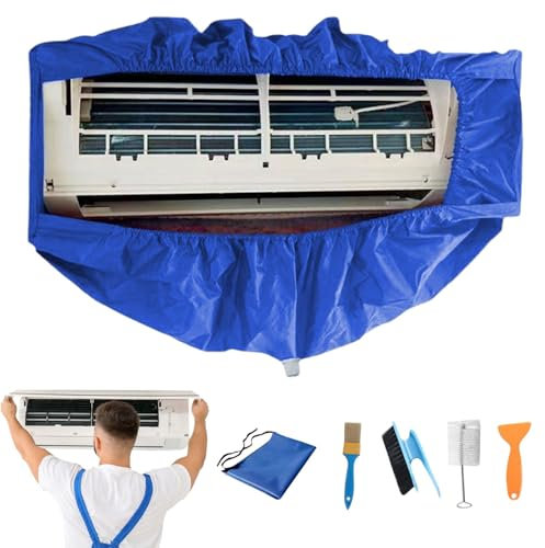 Split Unit Cleaning Kit, Air Conditioner Cleaning Bag, Ac Cleaning Waterproof Bag, Multifunctional Ac Cleaning Kit, 6X Wall Mounted Air Conditioning System Cleaning Tools With Drain Outlet