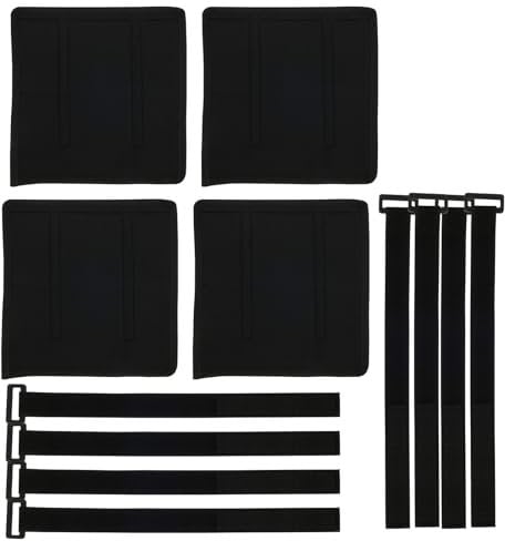 GATOMABOX 4Pcs Bunk Bed Ladder Cover Anti-Slip Bunk Bed Ladder Pad with 8 Adjustable Hook and Loop Strap Comfort Bunk Bed Ladder Cover Guard Bed Ladder Protector Pad for Bunk Bed